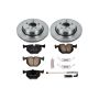 PowerStop KOE5738 OE Stock Replacement Low-Dust Ceramic Brake Pad and Rotor Kit