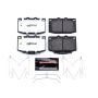 PowerStop Z26-331 PowerStop - Z26 Performance Carbon-Fiber Ceramic Brake Pads with Hardware Kit