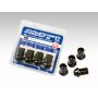 Rays 17 Hex Racing Lock Nut Set L35 Medium Type 12x1.25 - Black Chromate (4 Pieces)