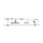 Edelbrock 1033 Carburetor Two-Barrel ProgressIVe Throttle Linkage Kit 3X2