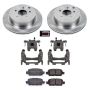 PowerStop KCOE8021 OE Stock Replacement Low-Dust Ceramic Brake Pad, Rotor and Caliper Kit