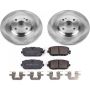 PowerStop KOE7362 OE Stock Replacement Low-Dust Ceramic Brake Pad and Rotor Kit