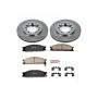 PowerStop KOE2278 OE Stock Replacement Low-Dust Ceramic Brake Pad and Rotor Kit