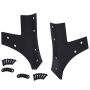 Kentrol 07-18 Jeep Wrangler JK Windshield Supports Pair - Textured Black