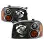 xTune 01-04 Nissan Frontier OEM Headlights - Black (HD-JH-NF01-AM-BK)