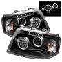 SPYDER 5010117 Projector Headlights - LED Halo - Black