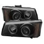 SPYDER 5078315 Projector Headlights - LED Halo - Black Smoke