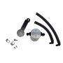 J&L 2016+ Toyota Tacoma 3.5L Driver Side Oil Separator 3.0 - Clear Anodized