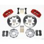 Wilwood 140-10736-R Dynapro 6 Front Hat Kit 12.19in Red 90-99 Civic w/240 mm Disc