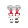 PowerStop KC2434-26 Z26 Street Performance Ceramic Brake Pad, Drilled Slotted Rotor, and Caliper Kit