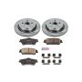 PowerStop KOE5528 OE Stock Replacement Low-Dust Ceramic Brake Pad and Rotor Kit