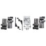 Go Rhino 6849045 14-15 Kia Sorento Brackets for OE Xtreme Cab Length SideSteps