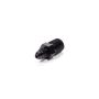 FRAGOLA FRG481634-BL Straight Adapter Fitting #3 x 1/4 MPT Black