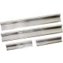 Kentrol 07-18 Jeep Wrangler JK Entry Guards 4 Pieces 4 Door - Polished Silver