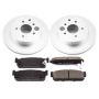 PowerStop CRK1165 Genuine Geomet Coated Rotor and Low-Dust Ceramic Brake Pad Kit