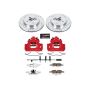 PowerStop KC5780-26 Z26 Street Performance Ceramic Brake Pad, Drilled Slotted Rotor, and Caliper Kit