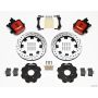 Wilwood 140-10207-DR Combination Parking Brake Rear Kit 12.19in Drilled Red Civic / Integra Disc 2.39 Hub Offset