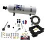 Nitrous Express 40081-15 Q-JET/HOLLEY SPREAD BORE HITMAN PLUS (50-00-150-200HP) WITH 15LB BOTTLE
