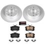 PowerStop CRK5671 Genuine Geomet Coated Rotor and Carbon-Fiber Ceramic Brake Pad Kit