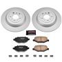 PowerStop CRK4744 Genuine Geomet Coated Rotor and Low-Dust Ceramic Brake Pad Kit