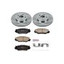 PowerStop KOE2406 OE Stock Replacement Low-Dust Ceramic Brake Pad and Rotor Kit