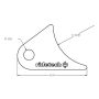 Ridetech 90000144 Large rear tab for Tri Link, uncoated. For mounting upper bar to axle.