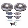 PowerStop KOE2903 OE Stock Replacement Low-Dust Ceramic Brake Pad and Rotor Kit