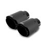 Mishimoto MMEXH-TIP-CFD25BK 2x Carbon Fiber Muffler Tip 2.5in Inlet 3.5in Outlet Black