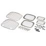 Kentrol 87-95 Jeep Wrangler YJ Billet/Wire Mesh Set 6 Pieces - Polished Silver