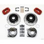 Wilwood 140-10918-DR Forged Dynalite P/S Park Brake Kit Drilled Red Chevy 12 Bolt-Spec 3.15in Brng Stggrd mt