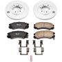 PowerStop CRK5026 Genuine Geomet Coated Rotor and Low-Dust Ceramic Brake Pad Kit