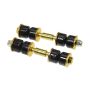 Prothane Universal End Link Set - 3in Mounting Length - Black