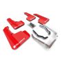 Rally Armor 18-22 Subaru XV Crosstrek Lift/AT UR Red Mud Flaps - White Logo