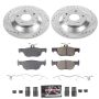 PowerStop K9136 Z23 Daily Driver Carbon-Fiber Ceramic Brake Pad and Drilled & Slotted Rotor Kit