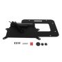 Kentrol 07-18 Jeep Wrangler JK BackSide License Plate Mount with LEDs - Textured Black