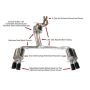 AWE Tuning 3010-43012 Audi B8.5 S4 3.0T Touring Edition Exhaust System - Diamond Black Tips (102mm)