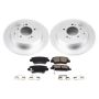 PowerStop CRK7729 Genuine Geomet Coated Rotor and Low-Dust Ceramic Brake Pad Kit