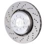 SHW 08-13 BMW M3 4.0L Left Front Cross-Drilled Lightweight Brake Rotor