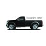 N-Fab F9284CC Nerf Step 87-97 Ford F-250/350 Crew Cab - Gloss Black - Cab Length - 3in