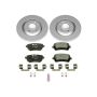 PowerStop ESK4564 Genuine Geomet Coated Rotors, ECE-R90 Brake Pads + Hardware Kit