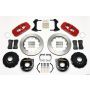 Wilwood 140-10943-R AERO4 Rear P-Brake Kit 14.00in Red Chevy 12 Bolt w/ C-Clips
