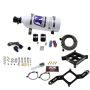 Nitrous Express 63540-05 4150 SINGLE ENTRY CROSSBAR PLATE SYSTEM, PRO POWER(100-500HP) W/5LB BOTTLE