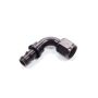 AEROQUIP AERFBL1533 #8 90 Degree Socketless Black