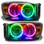 Oracle Lighting 8187-334 SMD Pre-Assembled Headlights, Black Bezel, ColorSHIFT(tm) - No Controller