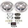 PowerStop K8773-36 Z36 Truck and SUV Carbon-Fiber Ceramic Brake Pad and Drilled & Slotted Rotor Kit