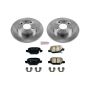PowerStop KOE6292 OE Stock Replacement Low-Dust Ceramic Brake Pad and Rotor Kit