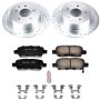 PowerStop K7864 Z23 Daily Driver Carbon-Fiber Ceramic Brake Pad and Drilled & Slotted Rotor Kit