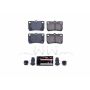 PowerStop Z23-1113 PowerStop - Z23 Daily Driver Carbon-Fiber Ceramic Brake Pads with Hardware Kit