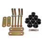 Energy Suspension 67-69 Chevy Camaro w/ Mono-Leaf Springs Black H-Duty Shackle Set (Inc Hardware)