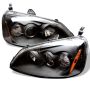SPYDER 5010759 Projector Headlights - LED Halo - Amber Reflector - Black